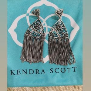 Kendra Scott Gunmetal/Silver  Earrings